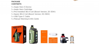 Geek Vape Hero 5 2000mAh (Speed Red)
